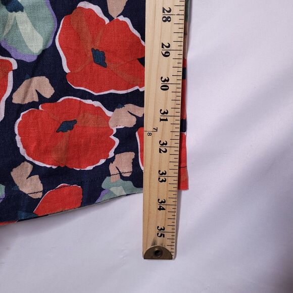 Seasalt Cornwall Linen Pants Size 6 Floral Peaceful Haven Culottes Wide Leg - Picture 9 of 13